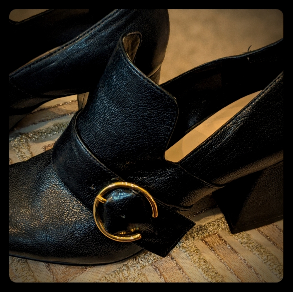 Nine West Square heel